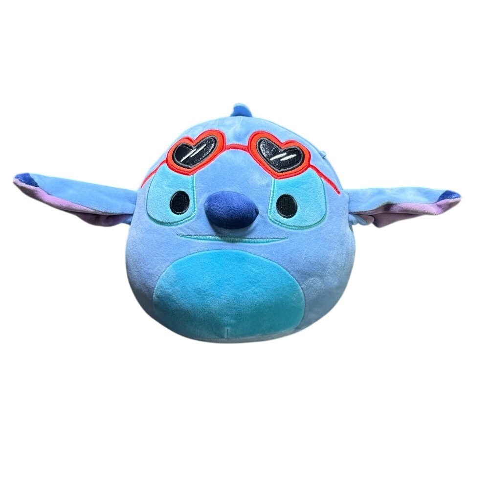 Disney Squishmallows Stitch Plush‎ Heart Sunglasses Stuffed Animal Valentine's